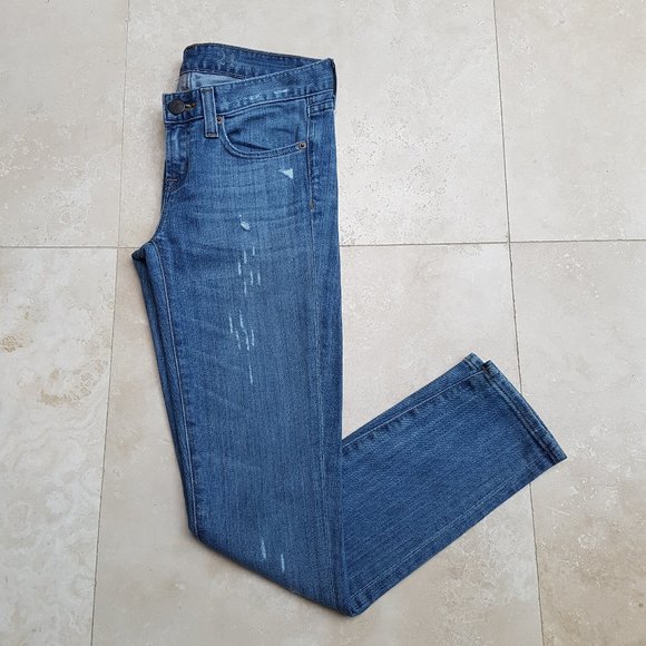 J.CREW Toothpick Distressed Jeans (24 Ankle) - Picture 10 of 13